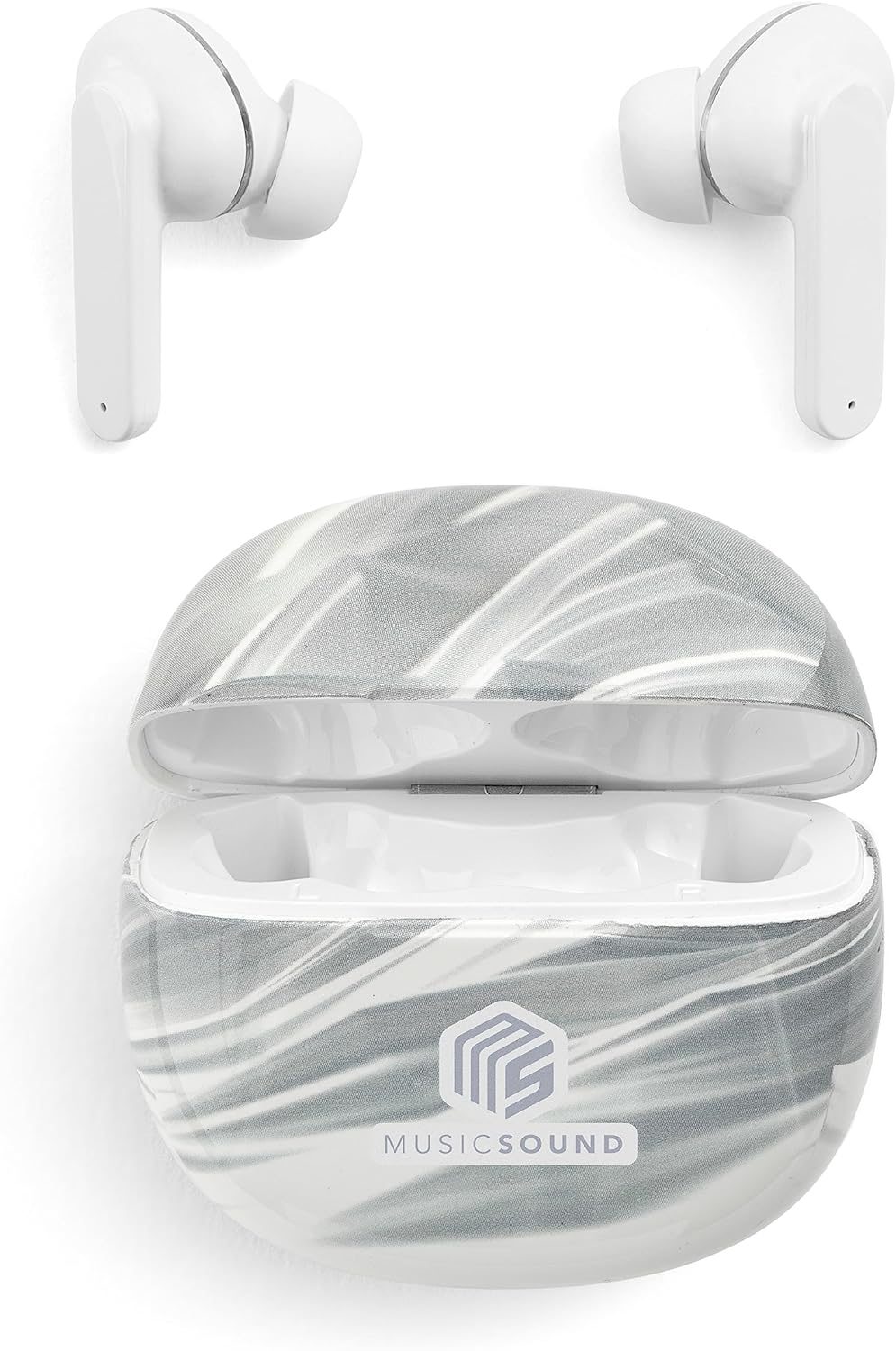 Music Sound | Bluetooth Headphones Wireless Intra-Auriculaires | Casque Bluetooth Intra-Auriculaires Wireless Pour Smartphones Avec &Eacute;tui De Charging 5 Times - Autonomy 5 Hours - Fantasy Fluide image number 2