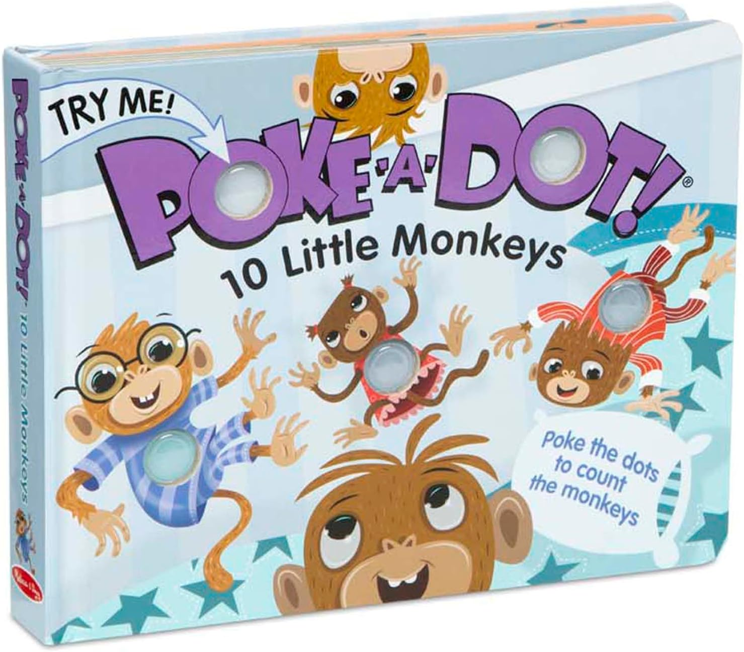 Melissa and Doug - Poke-A-Dot - 10 Little Monkeys Book