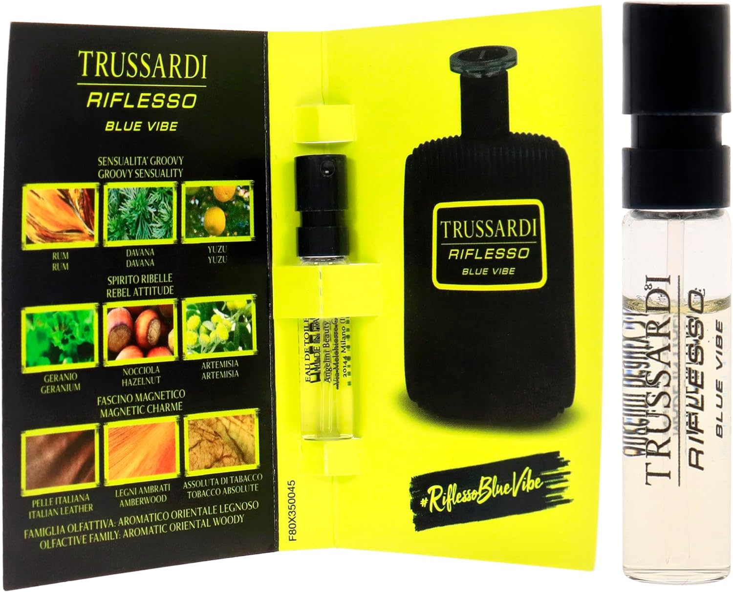 Trussardi Riflesso Blue Vibe for Men 1.5 Ml EDP Spray Vial (Mini) image number 2
