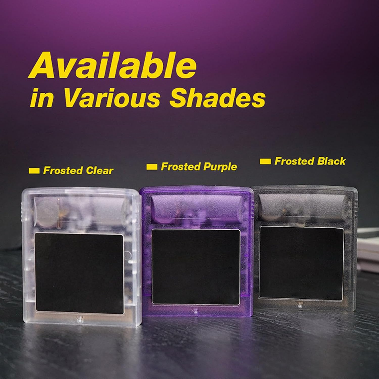 Game Video Cartridge for GB GBC GBA SP Game Console, 1000 in 1 Game Video Cartridge, Game Card Game Cassettes Support for MBC1, MBC2, MBC3, Mbc5,Etc (Transparent Purple) image number 3