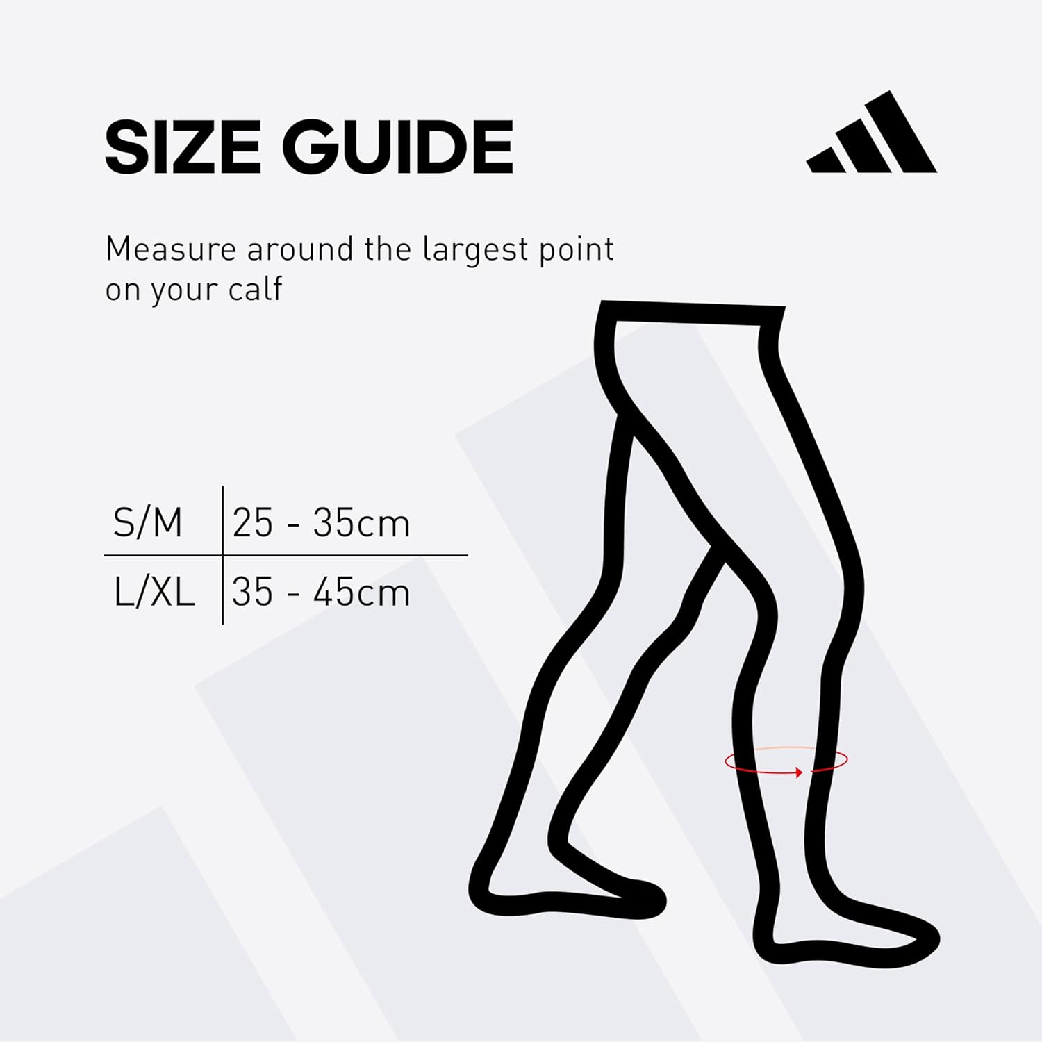 Adidas Unisex Compression Calf Sleeves Compression Calf Sleeves image number 2