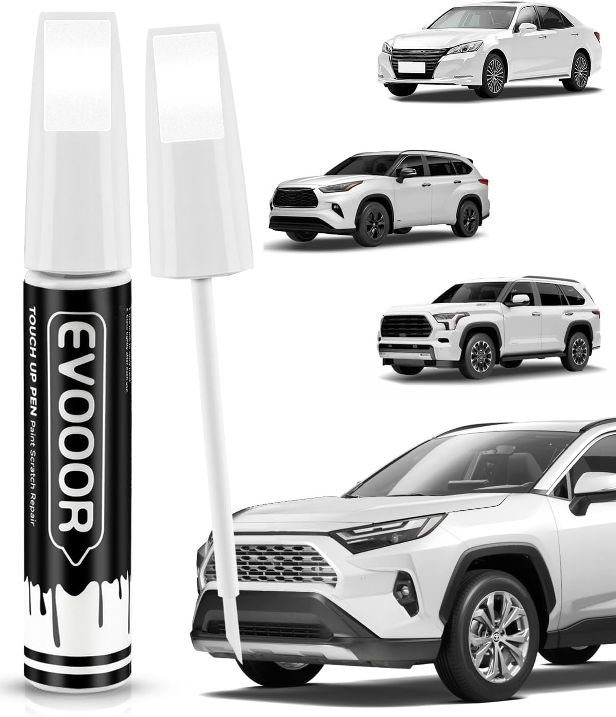 089 Wind Chill Pearl Tricoat Touch up Paint Compatible with Toyota Exact Match 2 in 1 Touch up Paint for Chips and Nicks Repair image number 1