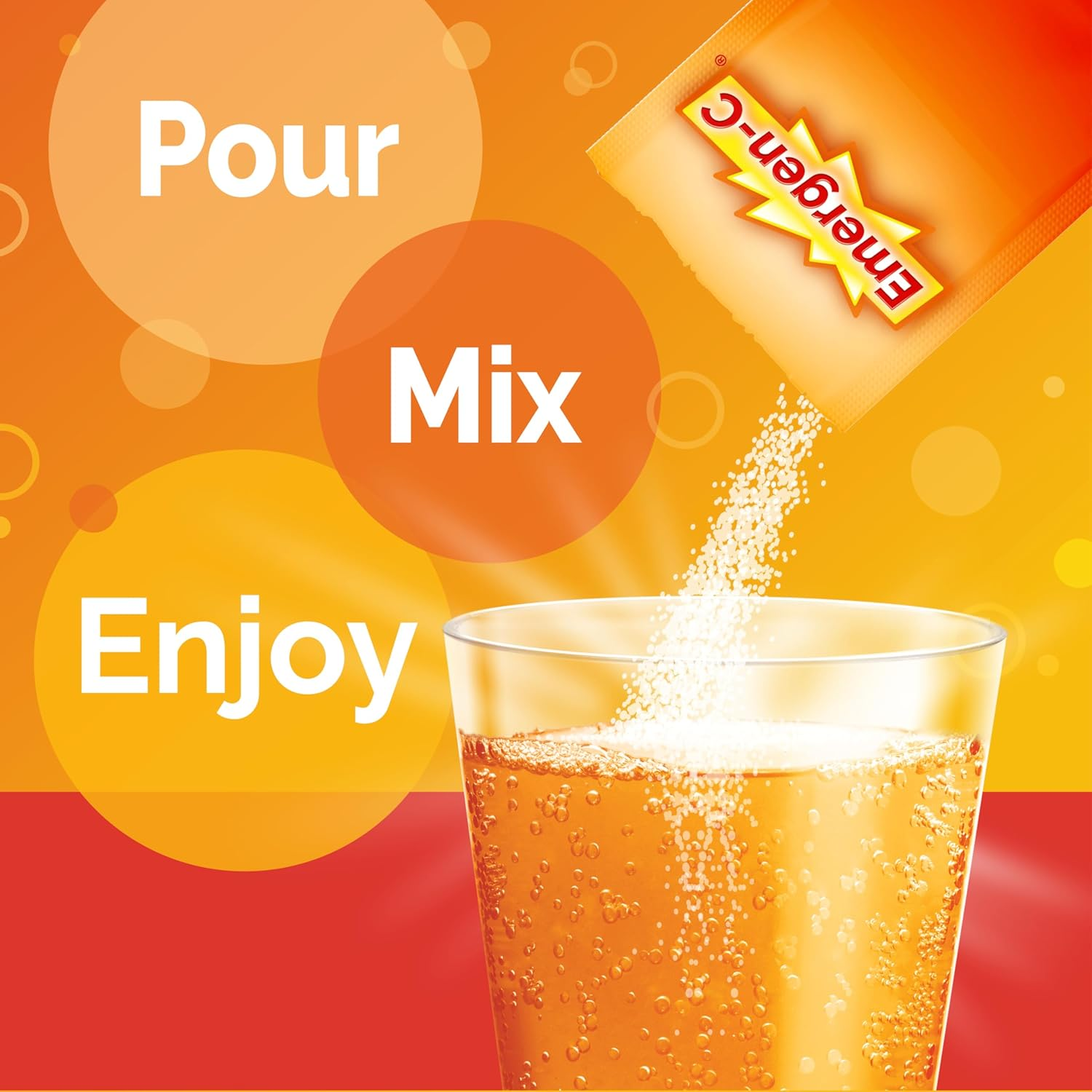 Emergen-C Dietary Supplement Drink Mix with 1000Mg Vitamin C 0.32 Ounce Packets (Super Orange Flavor, 60 Count) image number 1