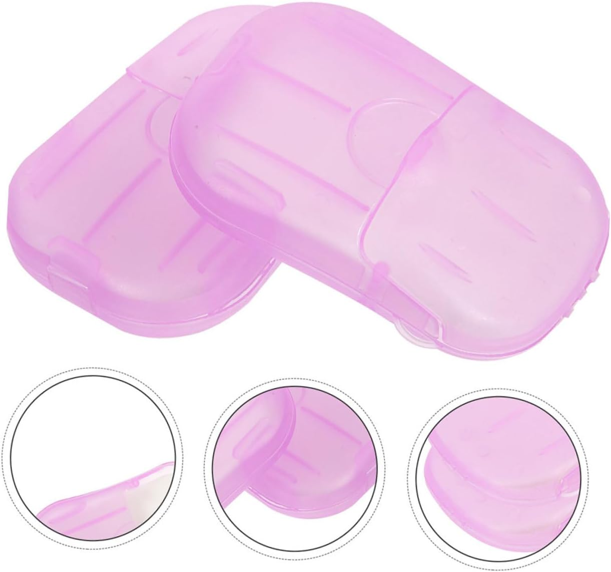 HANABASS Portable Paper Soap Sheets Travel Hand Cleaning Soap Sheets for Camping Safe Refreshing Compact Box Package image number 4