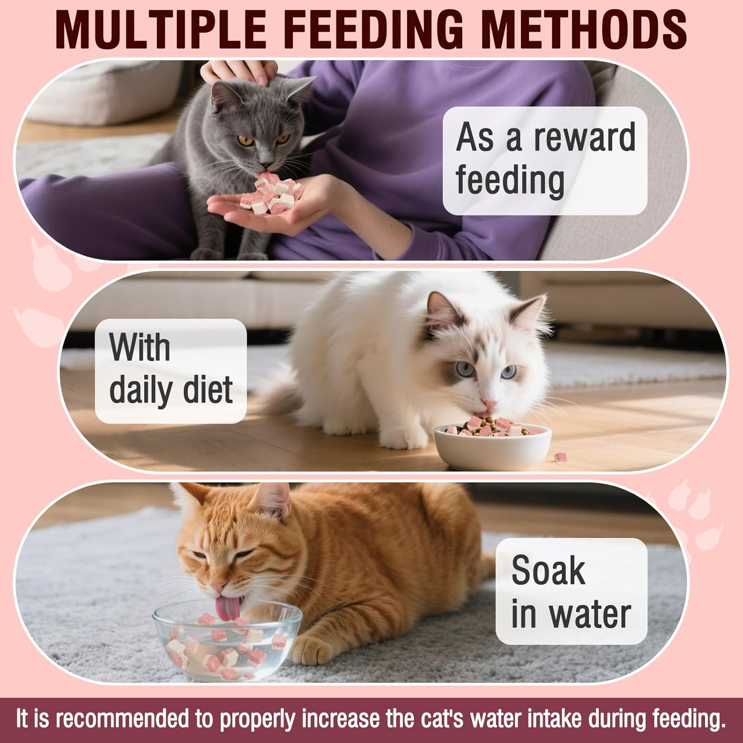 Freeze Dried Chicken Cat & Dog Treats with Cranberry, Natural Ingredient High Protein Training Treats or Food Topper, Rich in Antioxidants for Skin & Coat Health, Grain Free & Natural image number 1