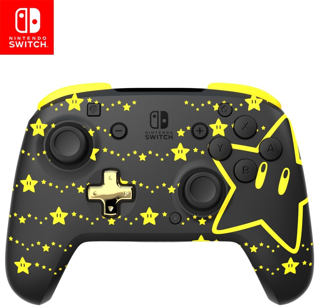 PDP Rematch Wireless Controller Glow Mario Stars Switch/Nintendo Switch image number 4