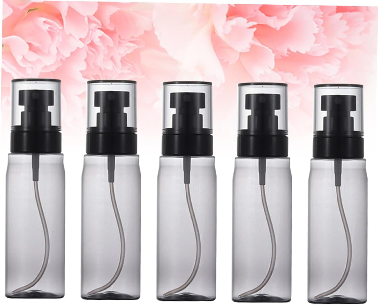 5Pcs 250Ml Refillable Plastic Spray Bottles Portable Fine Mist Liquid Dispensing Bottles for Cosmetic Skin Care Travel Subpackaging