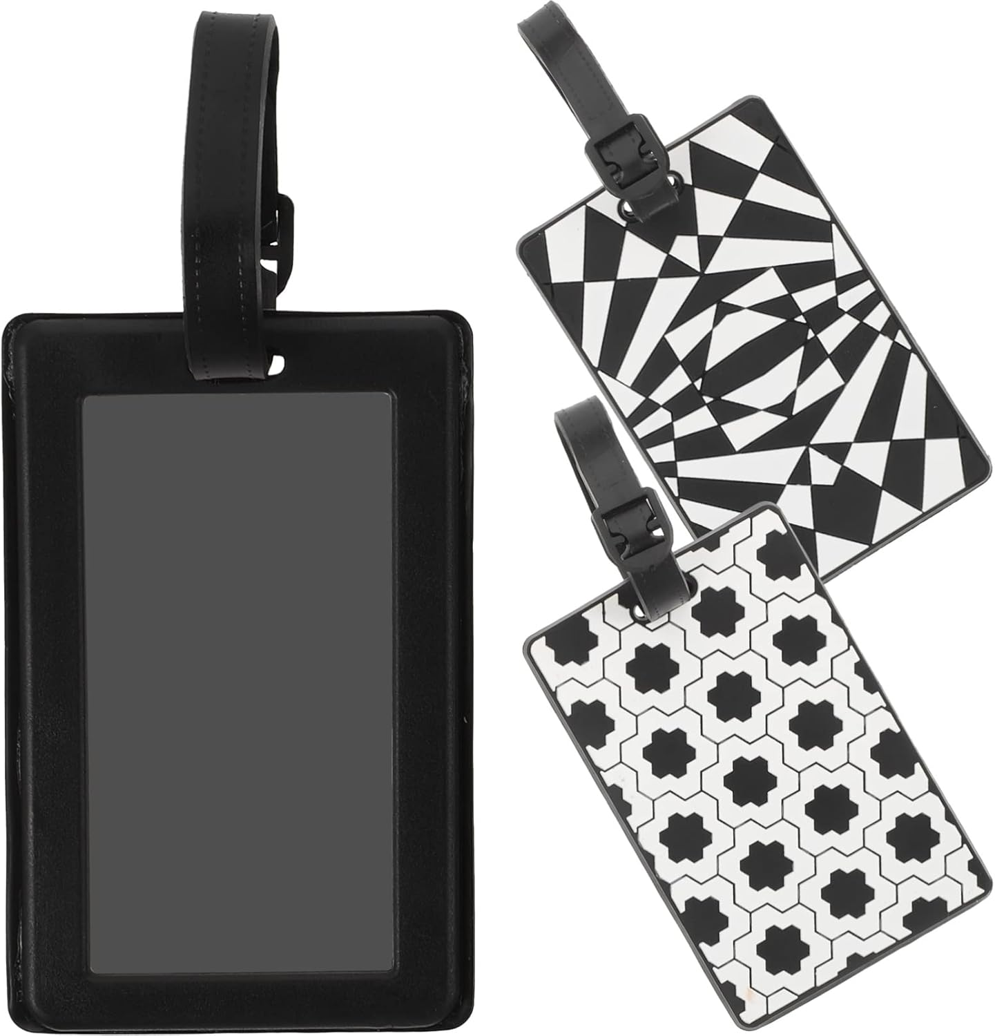 SOESFOUFU 3Pcs Travel Essential Luggage Tag Bright Colors for Airport Baggage Security Random Style