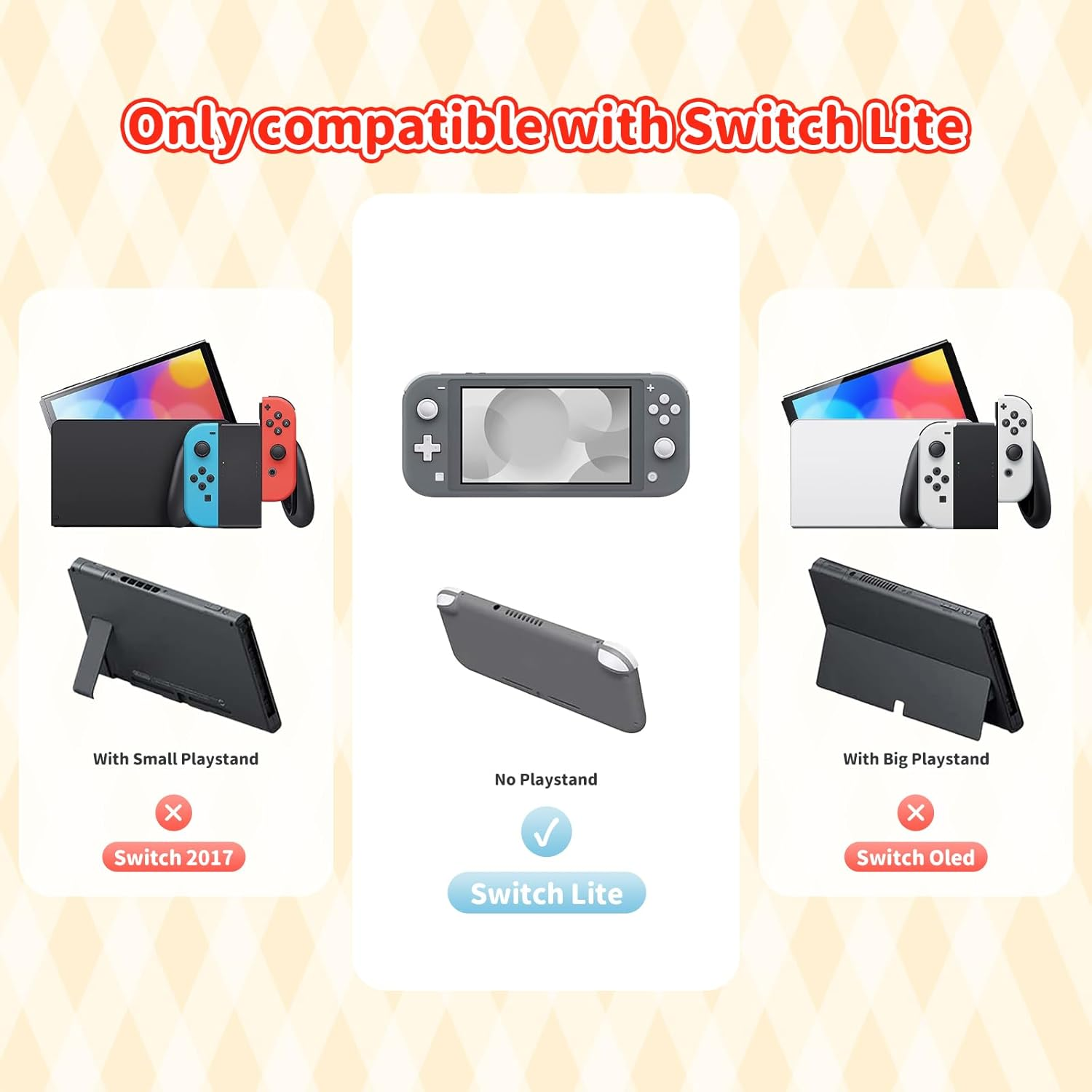 Kuitmor Protective Case for Switch Lite,Anti-Scratch Protective Shell,Soft Silicone Cover Case for Switch Lite 2019 with 2 Thumb Grip Caps