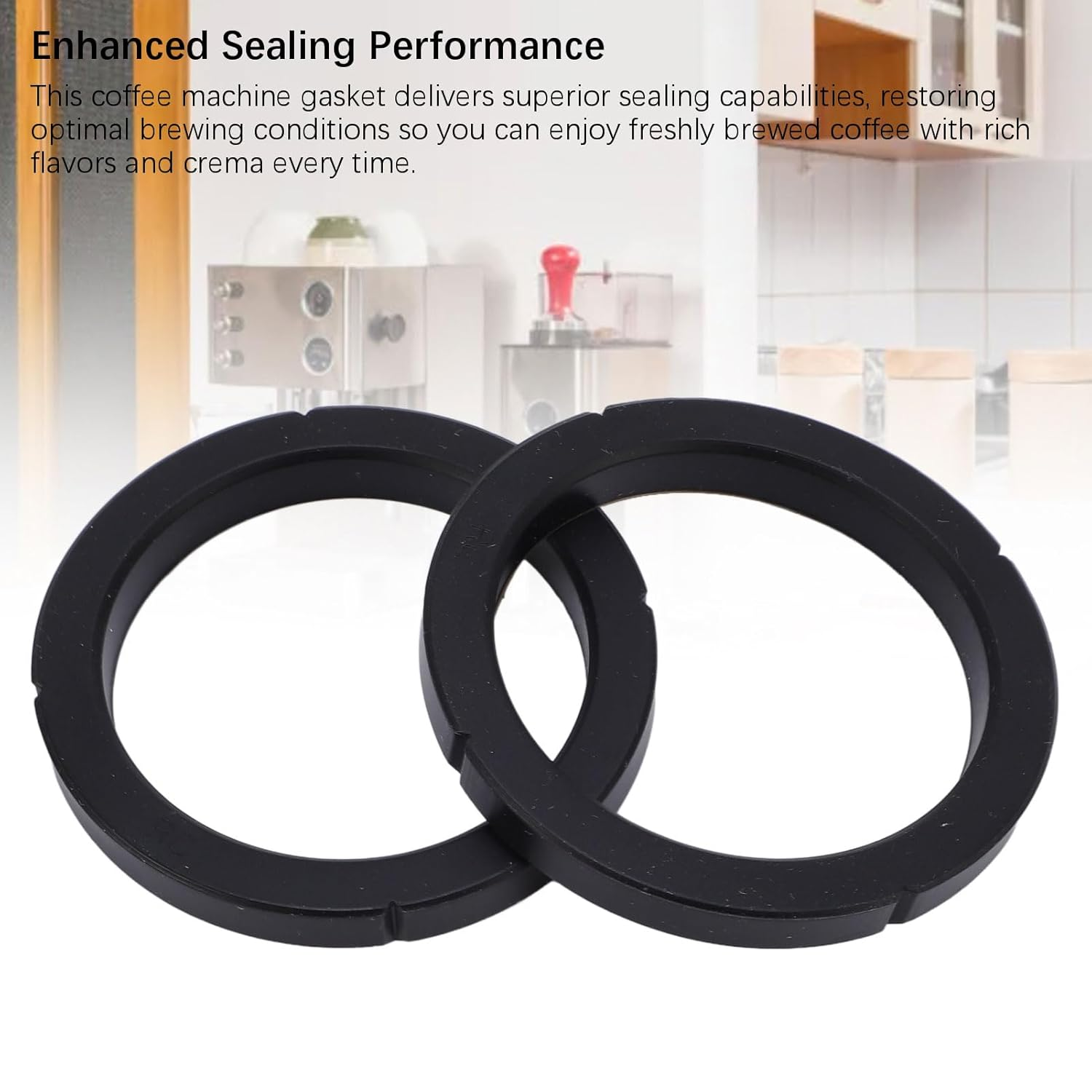 2PCS Group Head Gasket, Silicone Sealing Brew Head Group Gasket for Rancilio Silvia Coffee Machine Accessories, Rancilio Seal image number 5