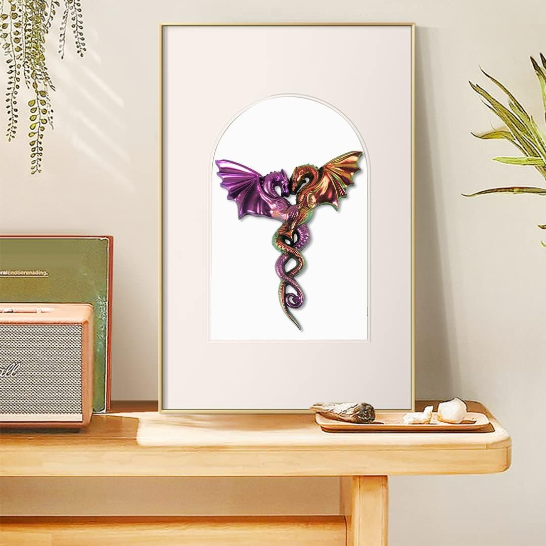 Zayookey Couple Dragon Silicone Molds, Large Animal Resin Mold, 3D Double Dragon Epoxy Resin Silicone Mold DIY Craft Resin Casting Mould for Wall Hanging Home Office Art D&eacute;cor - Dragon Shape A image number 6