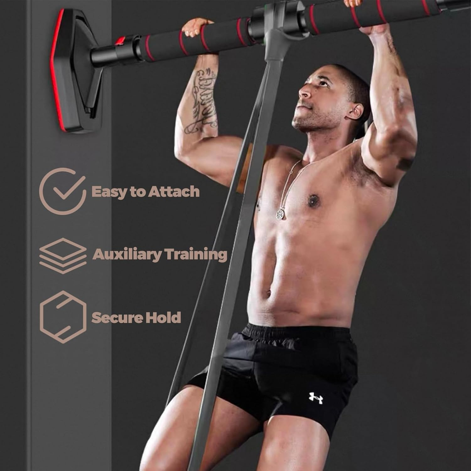 Resistance Bands Set 5, Natural Latex Fitness Bands for Workout, Yoga, Weightlifting, Physical Therapy, Mobility and Stretching Perfect for Home Gym and Outdoor Training image number 5