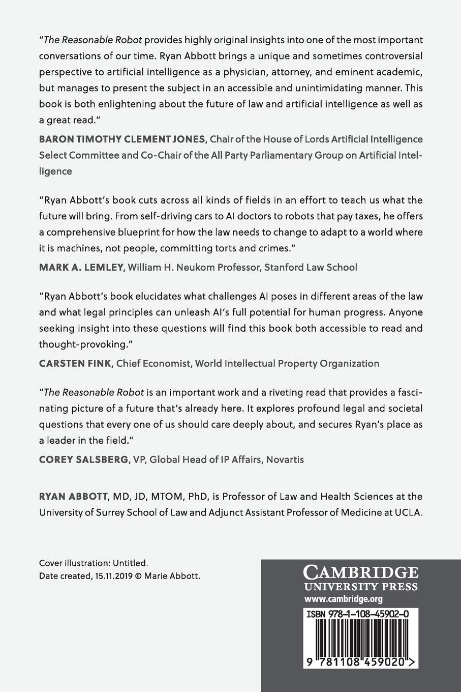 The Reasonable Robot: Artificial Intelligence and the Law image number 1