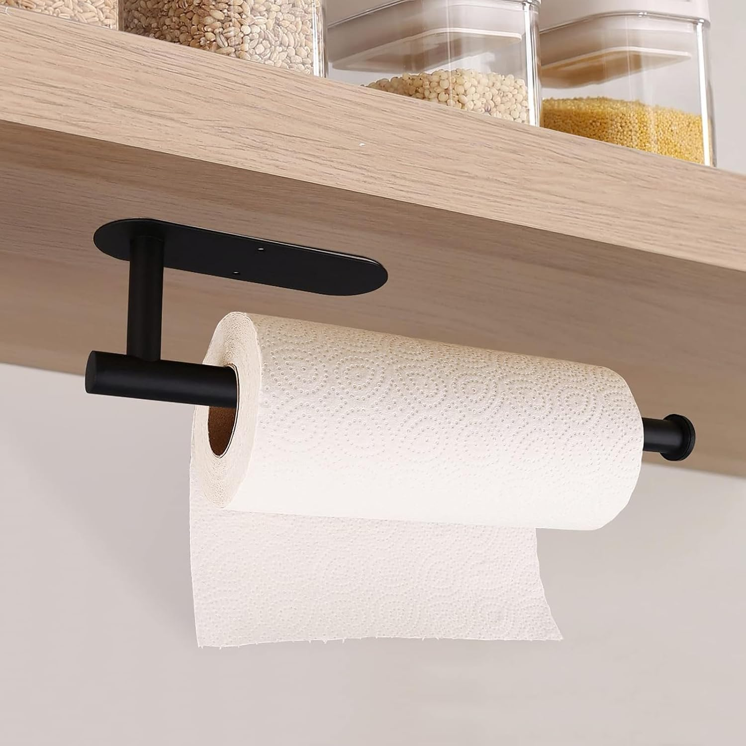 2 PCS Toilet Paper Holder Self Adhesive, Premium Thicken Stainless Steel Rustproof Adhesive Toilet Roll Holder No Drilling for Bathroom, Kitchen, Washroom (Large+Small) image number 4