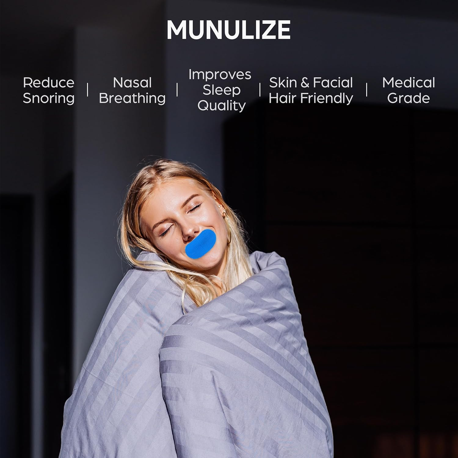 Mouth Tape for Sleeping -Anti Snoring Devices -Nasal Breath -Snore Reducing Aids- Promote Nose Breathing(Pack of 30)- Cotton Made Mouth Strips to Stop Snoring -Better Sleep Aid- Snoring Reduction image number 5