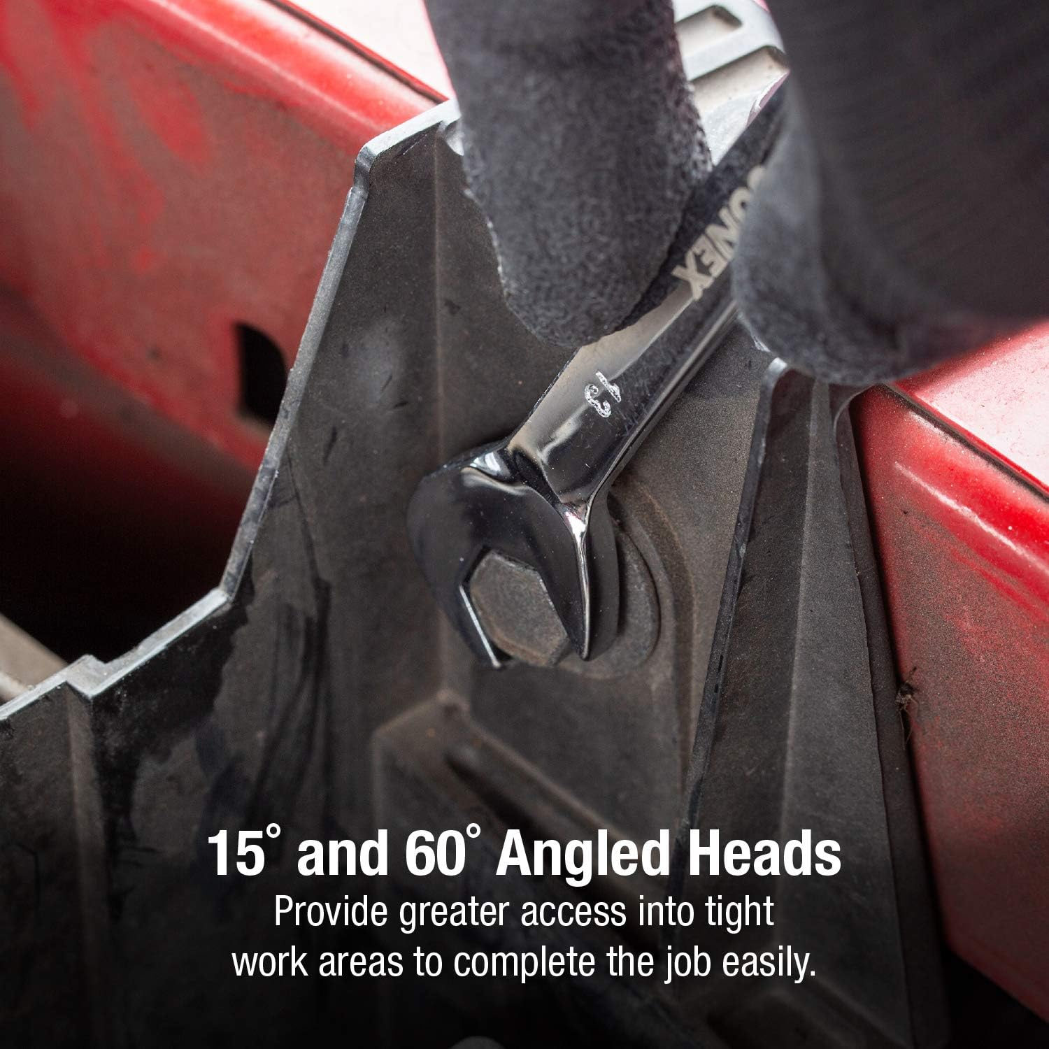 Sunex 9914M Metric Angle Wrench Set, Fully Polished, 6Mm - 19Mm, 14-Piece image number 1