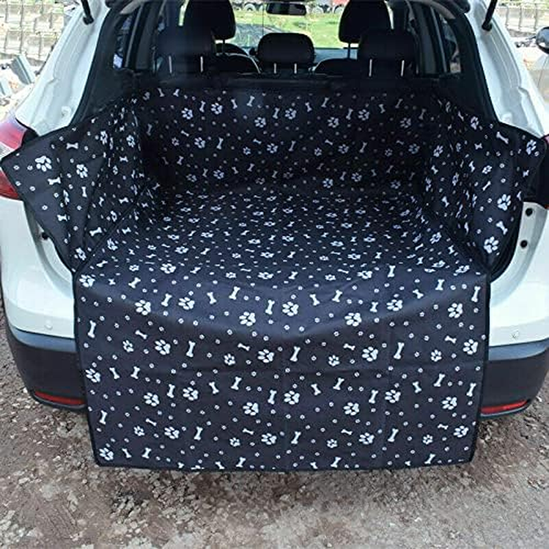 Dog Car Dirt Pad Pet Cover Protective Mat, Baceyong Universal Dog Car Boot Liner Bumper Pet Cover Protective Mat, Waterproof - Black image number 3