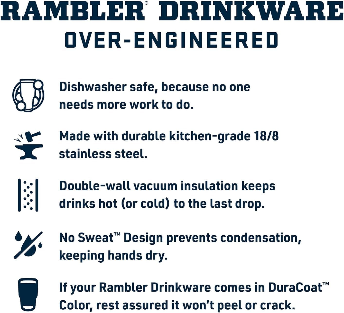 YETI Rambler 10 Oz Stackable Lowball 2.0, Vacuum Insulated, Stainless Steel with Magslider Lid, Big Sky Blue image number 2