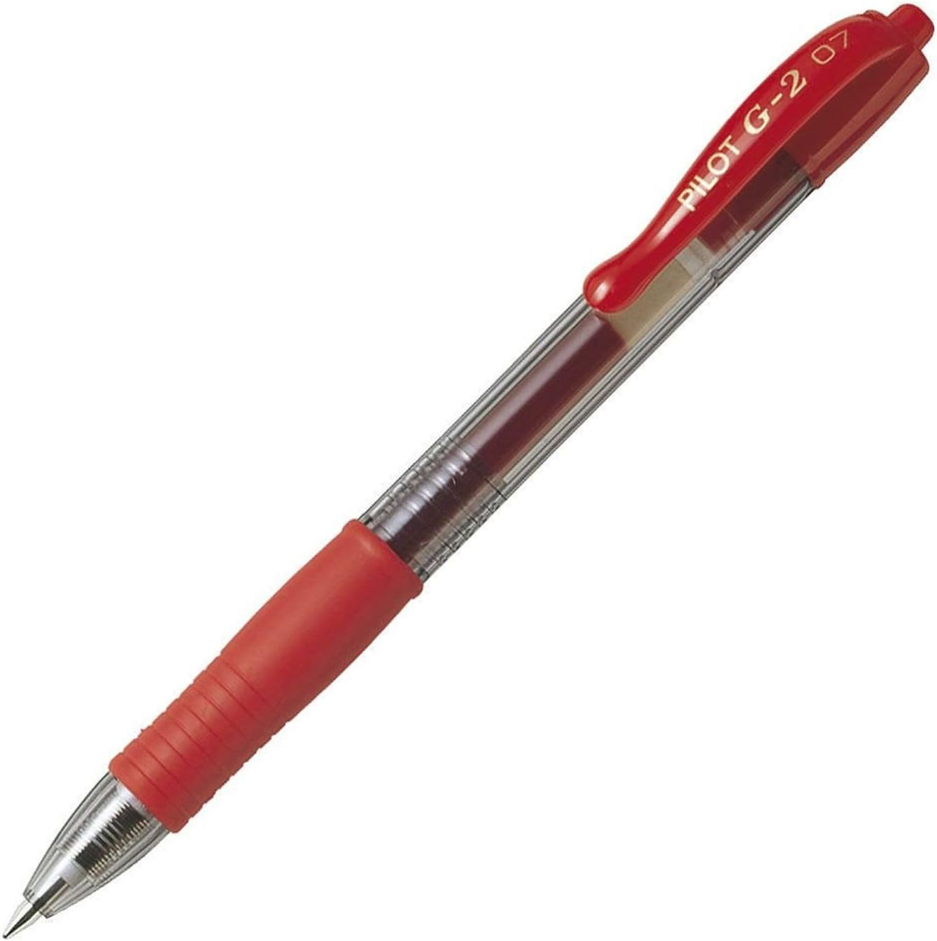 Pilot G-2 Retractable Fine Gel Pen, Nib Size 0.7 Mm, Red image number 3