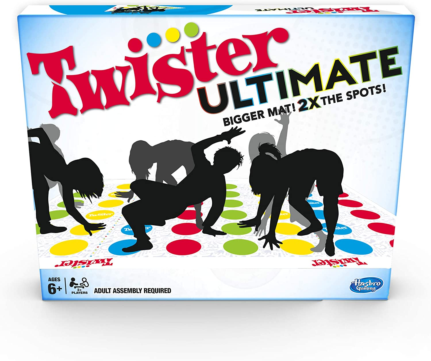 Twister Ultimate: Bigger Mat, More Coloured Spots, Family, Kids Party Game Age 6+; Compatible with Alexa (Amazon Exclusive) image number 4