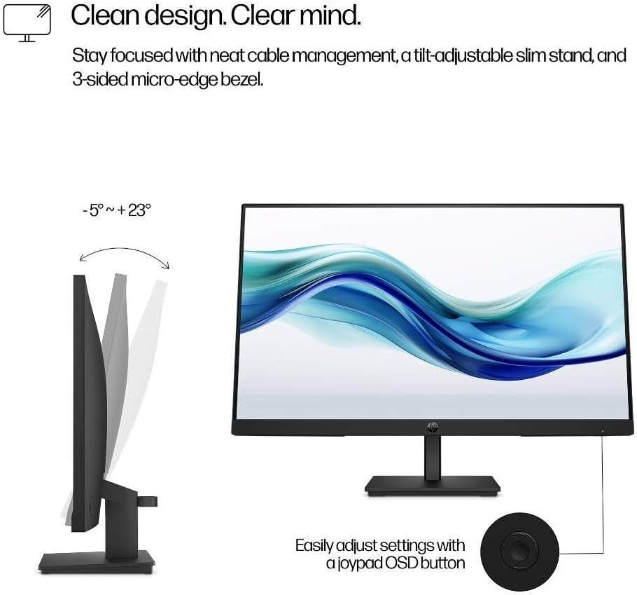 HP Series 3 Pro 23.8" FHD 1080P IPS 100Hz Monitor - 9U5J5UT