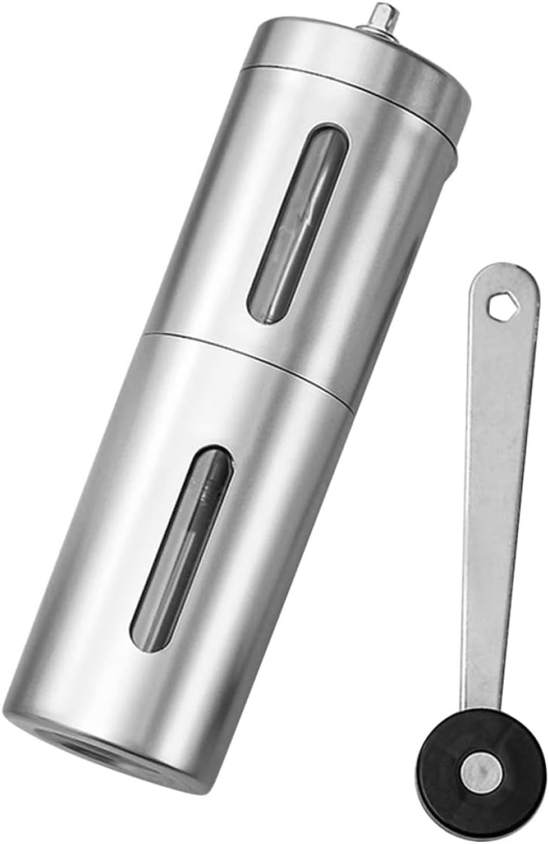 SWETRACE Manual Stainless Steel Coffee Mill Grinder for Espresso Beans Portable Hand Coffee Bean Grinder Suitable for Home and Travel image number 1