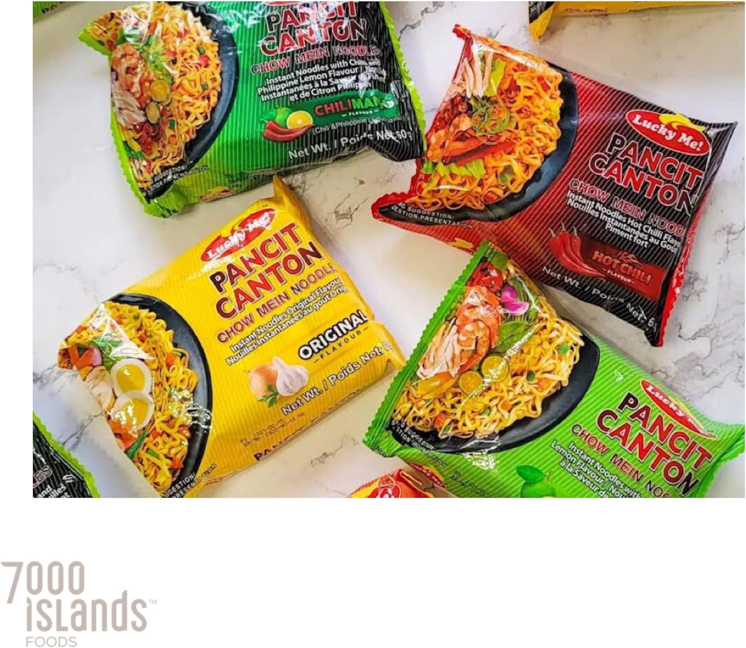Lucky Me! Pancit Canton Instant Noodles Chow Mein 12X60G (Kalamansi Flavor)