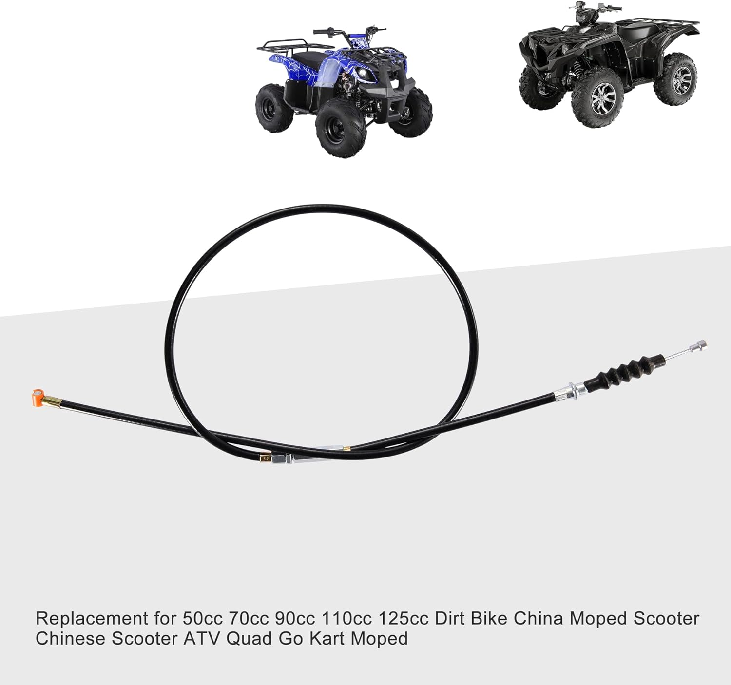 GOOFIT 38.98" Clutch Cable with Adjuster for 50Cc 70Cc 90Cc 110Cc 125Cc Dirt Bike image number 1