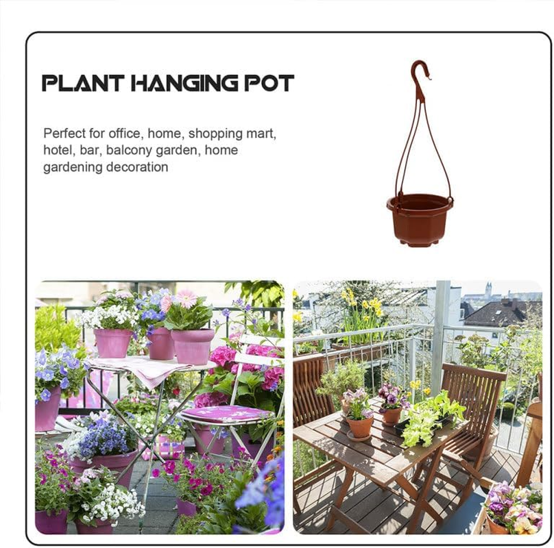 Yardwe 8 Sets Chlorophytum Pot Pots Chlorophytum Flowerpot Hanging Plant Pots Hanging Plant Basket Hanging Baskets for Plants Hanging Planter Outdoor Hanging Pots Plastic image number 1
