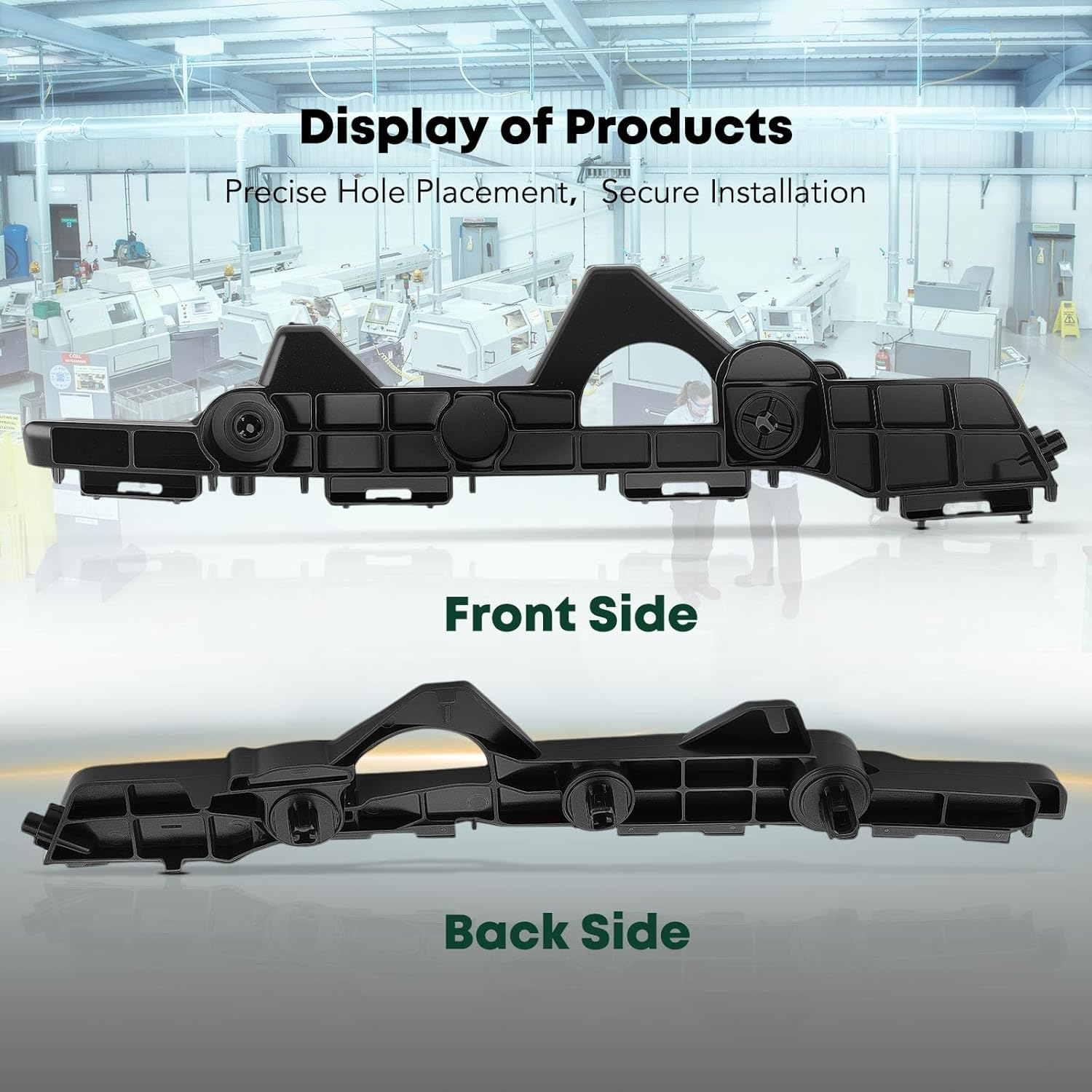 YHTAUTO Rear Left Driver Side Bumper Cover Stiffener Support Bracket Compatible with Toyota RAV4 2013 2014 2015 Sport Utility, Plastic Bumper Bracket image number 6