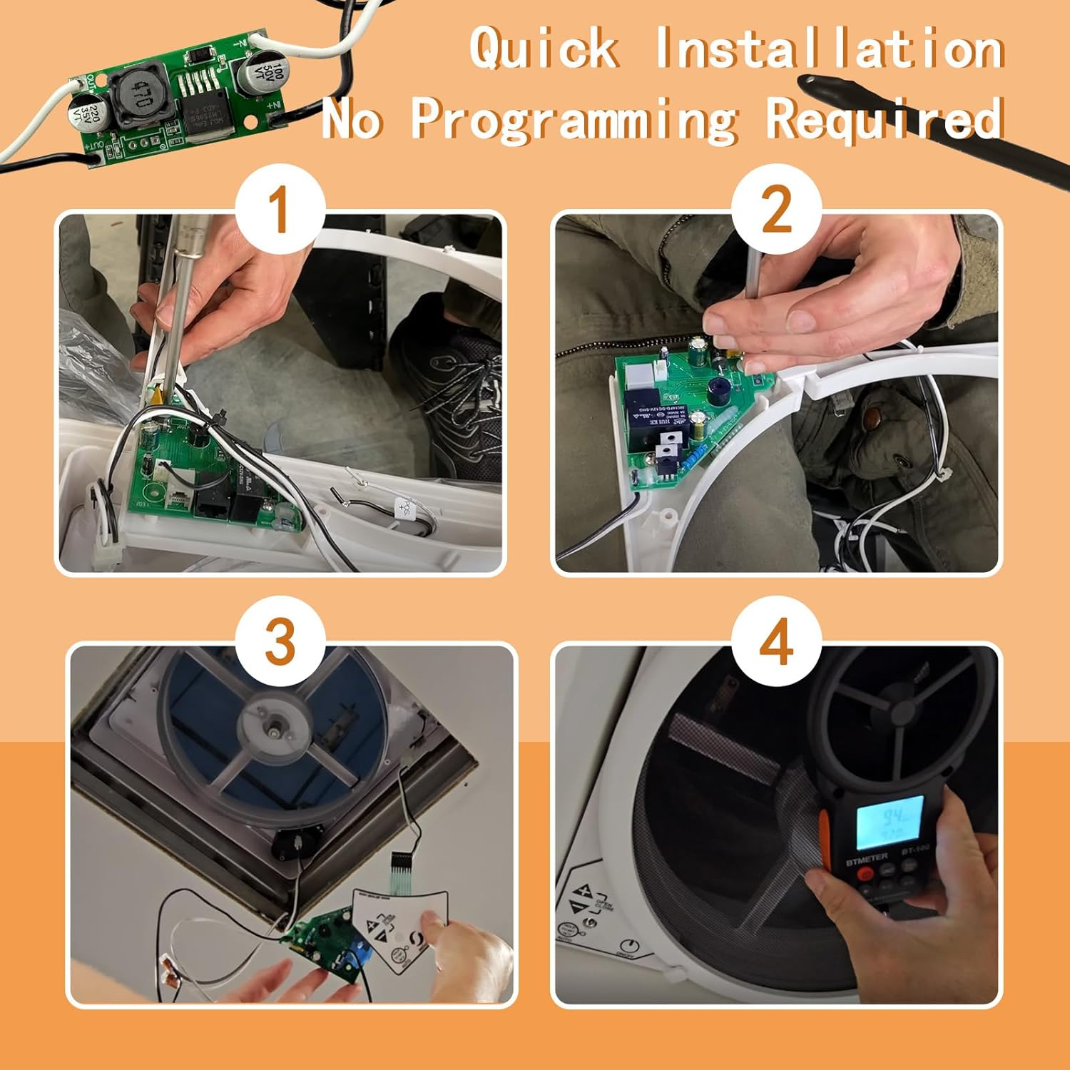PCB Aftermarket Compatible with Maxxfan Maxxair Deluxe 12V Vent Fan Controller Board for RV Roof Vent (00‑05100K, 00‑06200K, 00‑05101K, 00‑06201K, 00‑04000K, 00‑04050K, 00‑04001K, 00‑04002K Models) image number 3