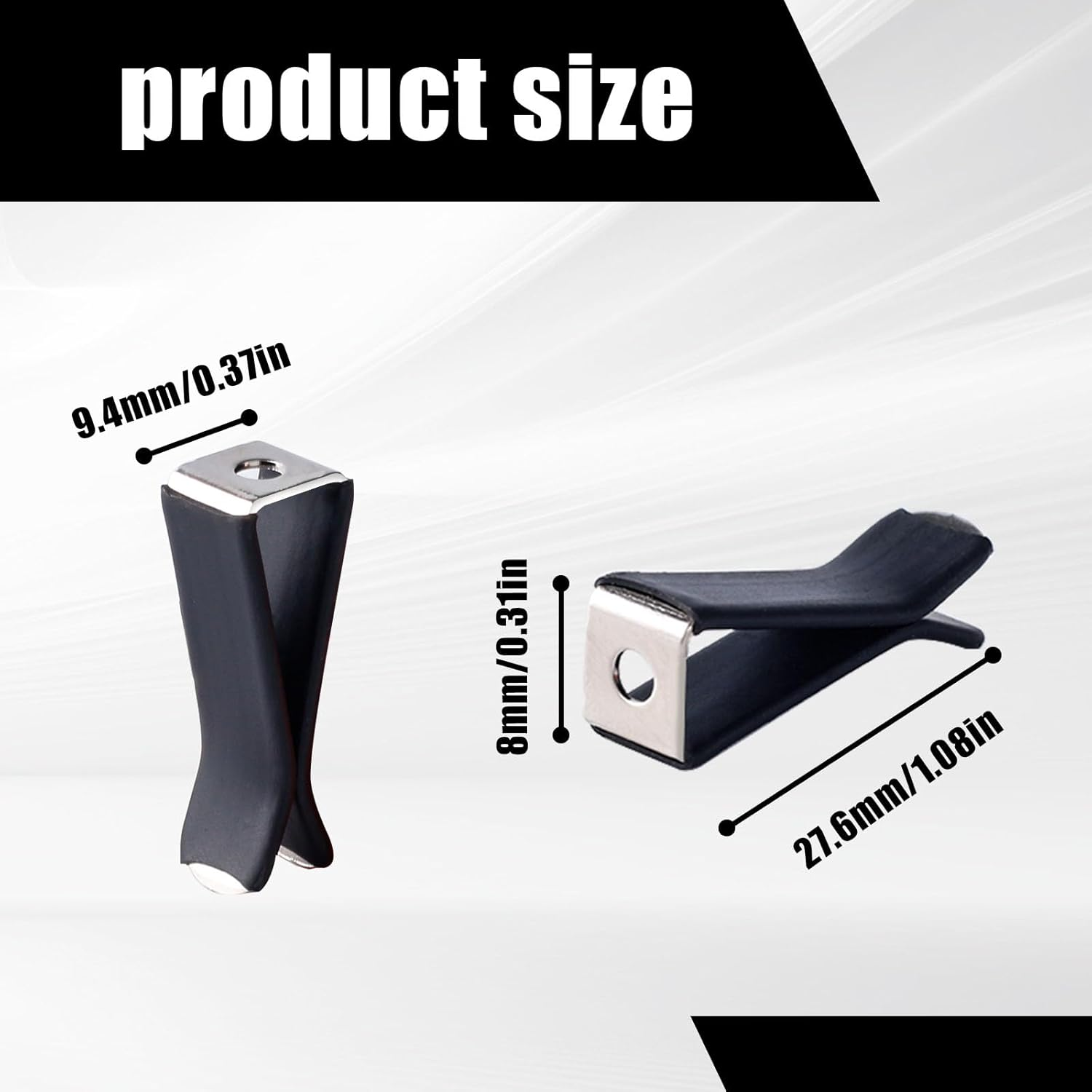 80 Pcs Black Square Head Car Vent Clips Auto Air Freshener Perfume Outlet Clips for Car Air Conditioner Outlet Office Home image number 5