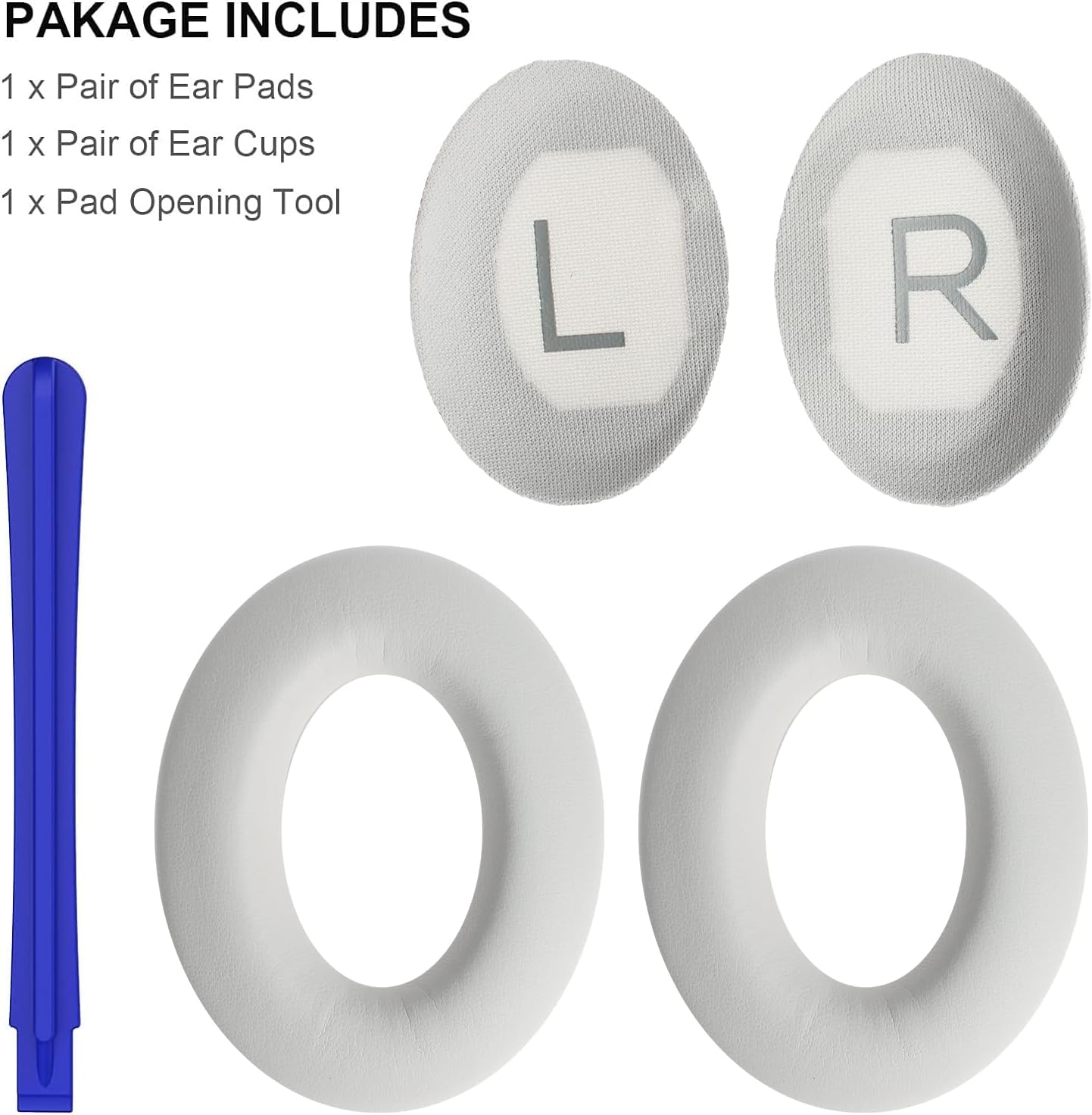 T Tersely Replacement Earpads Cushions for Bose Quietcomfort 45(QC 45)/Quietcomfort SE(QC SE) Wireless Over-Ear Headphones, Ear Pads Cushions with Softer Protein Leather