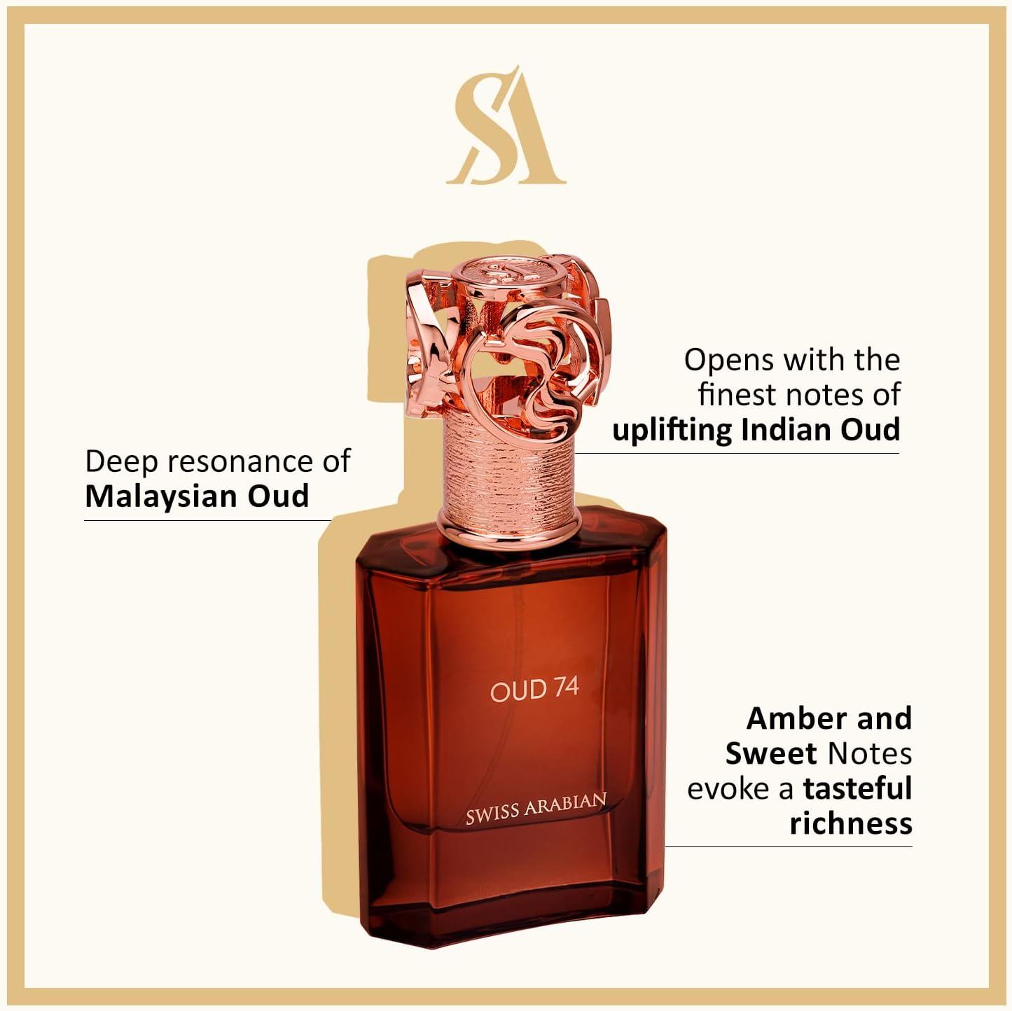 Swiss Arabian Oud 74 for Unisex - 1.7 Oz EDP Spray image number 4