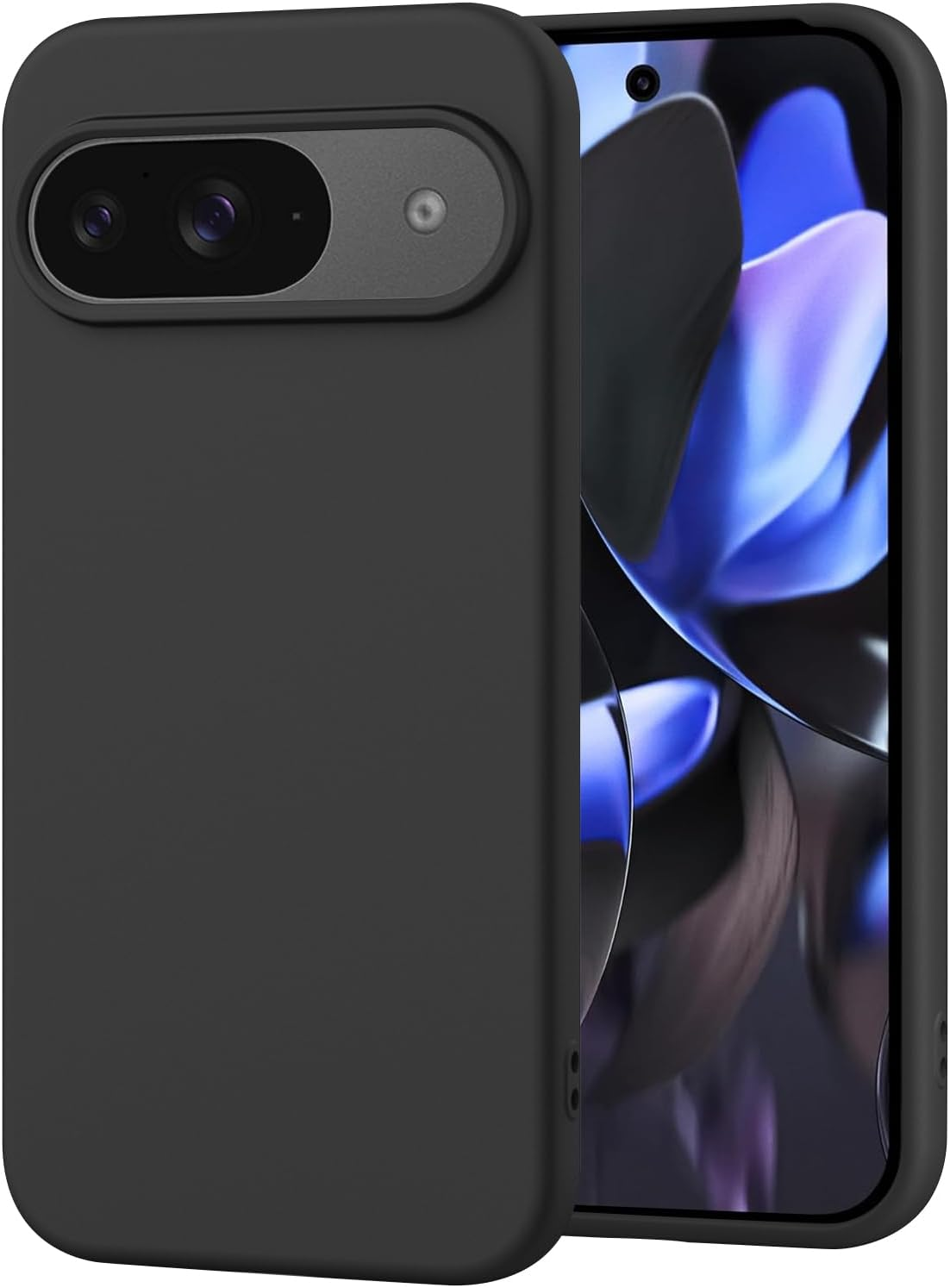 Case for Google Pixel 9/9 Pro 2024 6.3",Liquid Silicone Slim Full-Body Protective Phone Case Cover,Rugged Anti-Drop Shockproof Scratch Protective Case (Green)