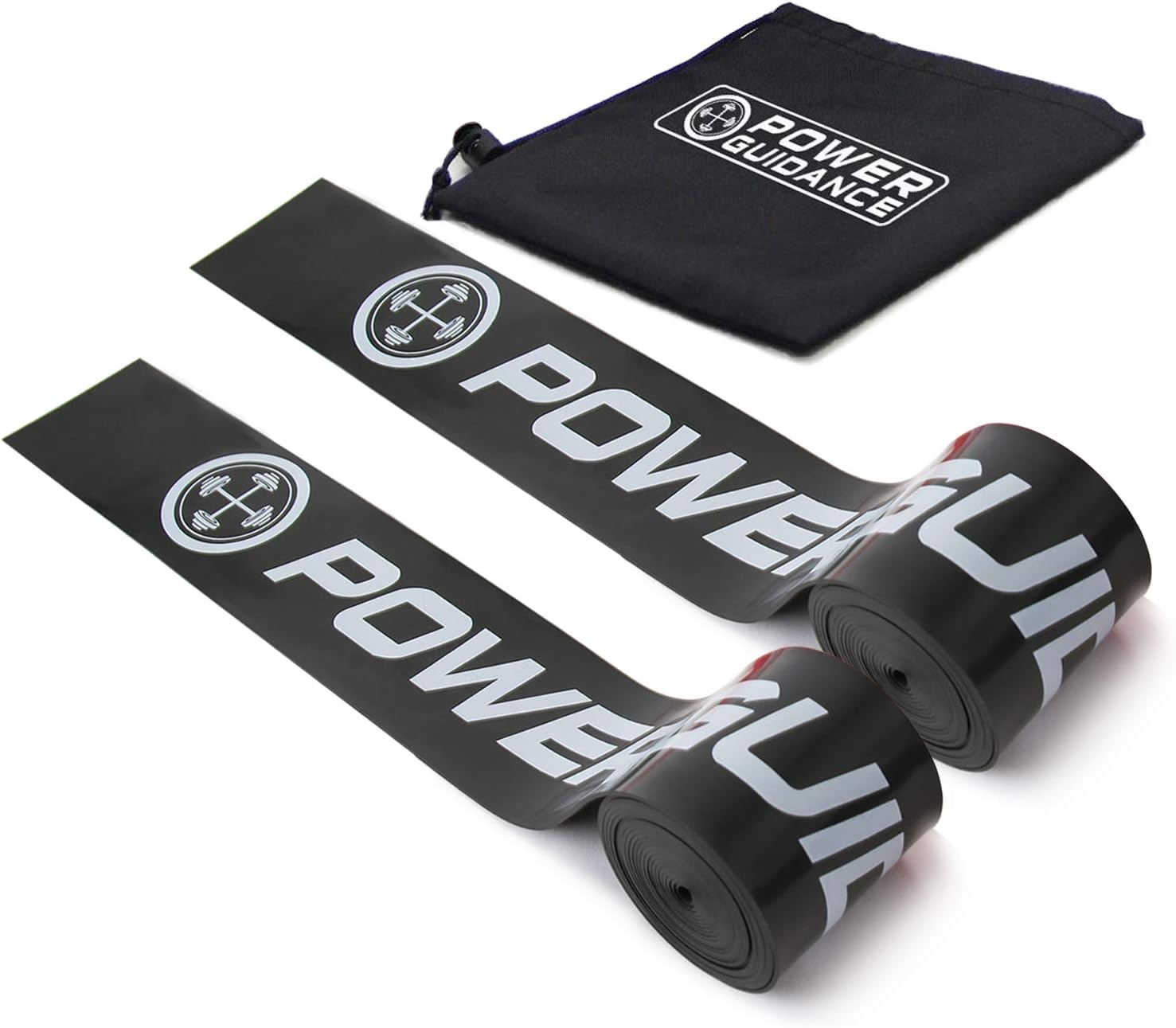 POWER GUIDANCE Muscle Floss Bands - Compression Bands - Mobility & Recovery Bands - for Improving Movement, Increasing Circulation & Reducing Soreness - Black And Red Combo image number 2