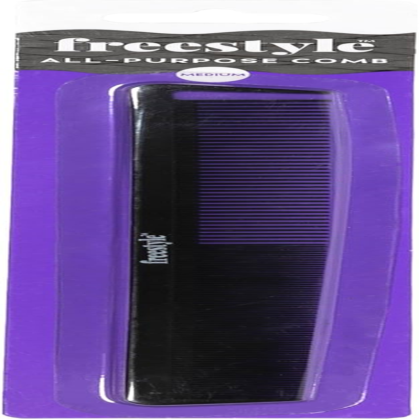 Freestyle Women'S All Purpose Hair Comb, Black, Small image number 2