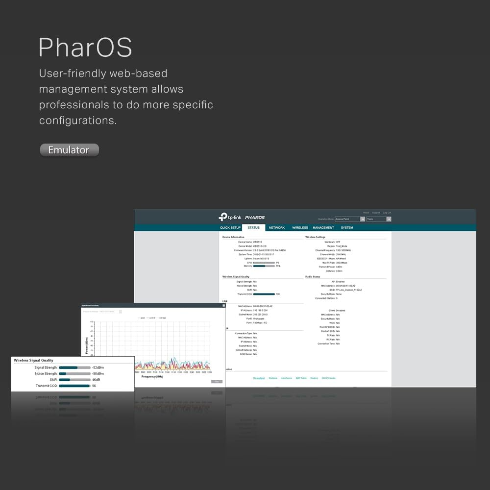 Tp-Link 2.4Ghz 300Mbps 9Dbi Outdoor CPE, 5Km+ Wireless Data Transmission, Pharos Control, Centralised Management System, 6Kv Lightning & 15Kv ESD Protection, Weatherproof, 24V Passive Poe (CPE210) image number 3