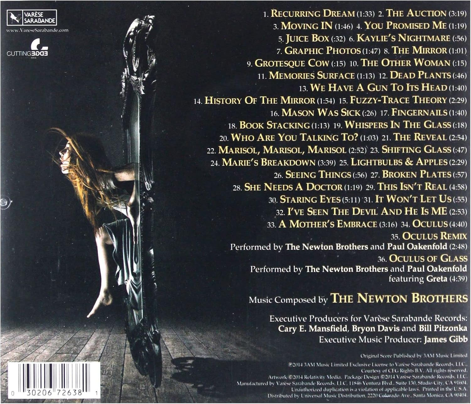 Varese Sarabande the Newton Brothers 2 &ndash; Oculus CD