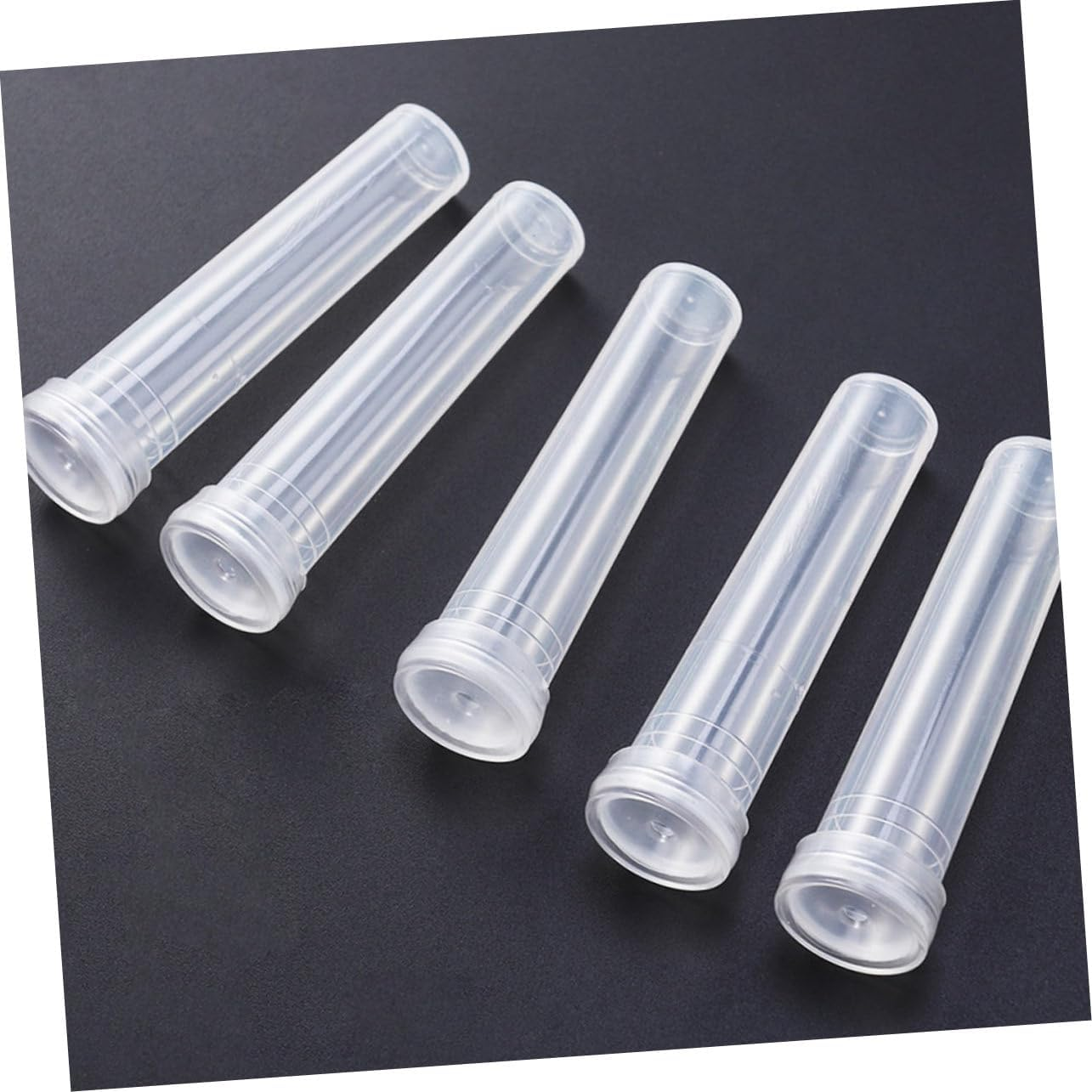 Sosoport 100Pcs Plastic Flower Water Storage Tube for Fresh Keeping Small Culture Tubes for Florist Nutrition for Floral Arrangements and Gardening Supplies