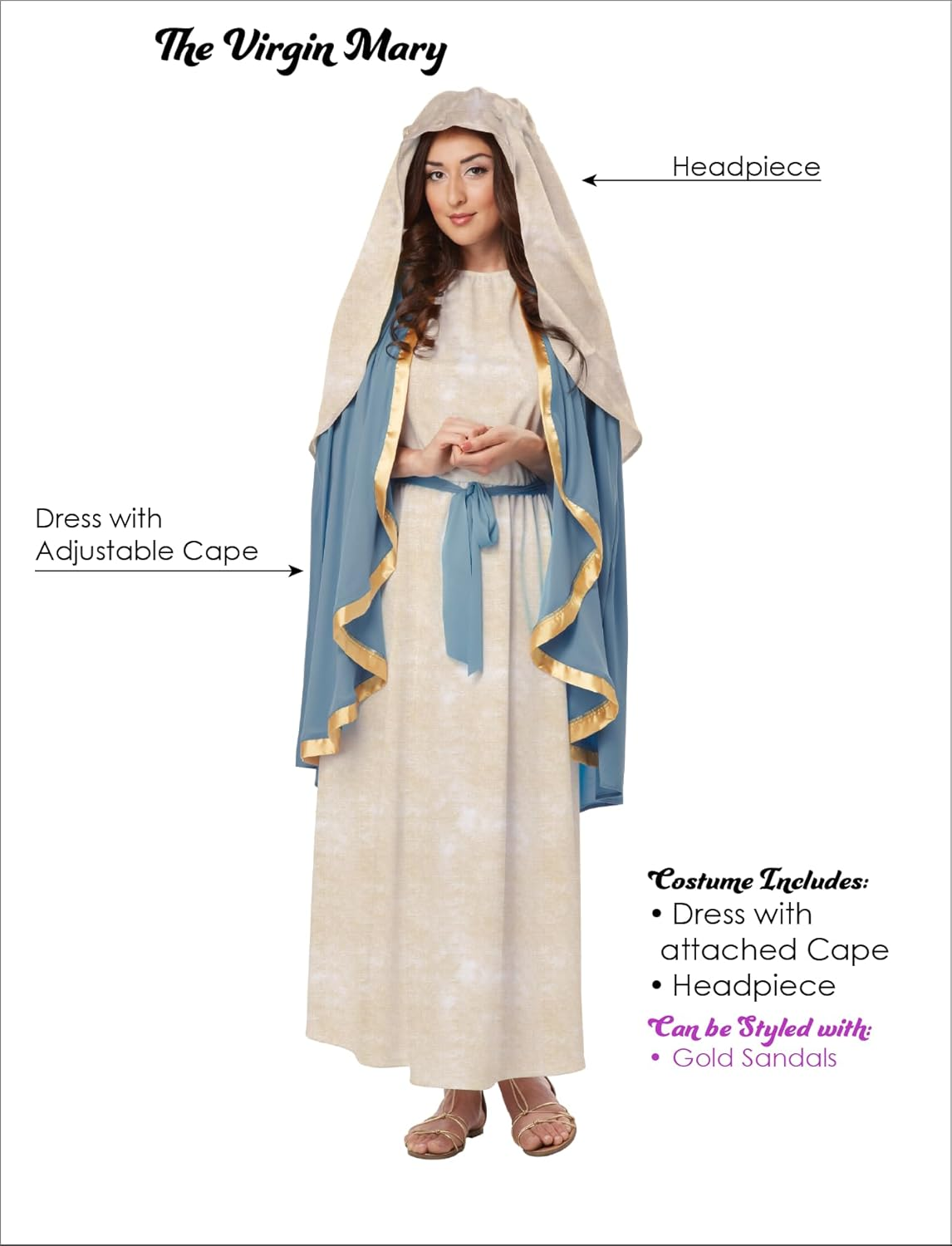 Adult Virgin Mary Costume image number 4