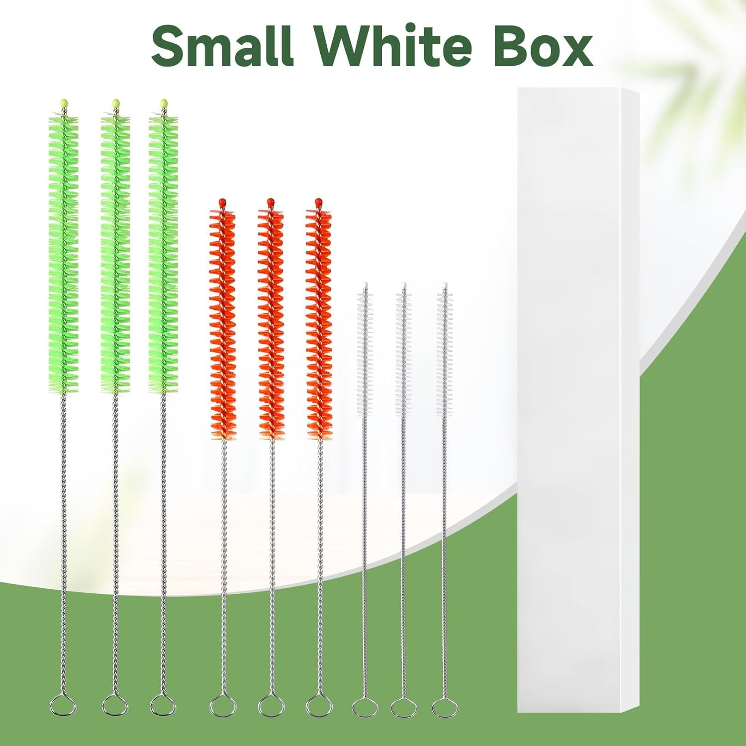Klexic Reusable Long Colored Straw Cleaner Brush Set 12" Bendable 9 Pack,Capable of Cleaning Various Metal, Silicone, Plastic, Bamboo,Glass Straws Tubes Diameters Ranging from 4-16Mm image number 5