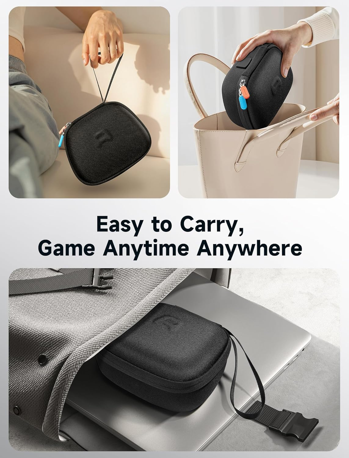 JSAUX Carry Case Compatible with Nintendo Switch 2 Pro Controller (2025), Travel Protective Case All-Around Protection Portable Carrying Bag -Black BG0127 image number 3