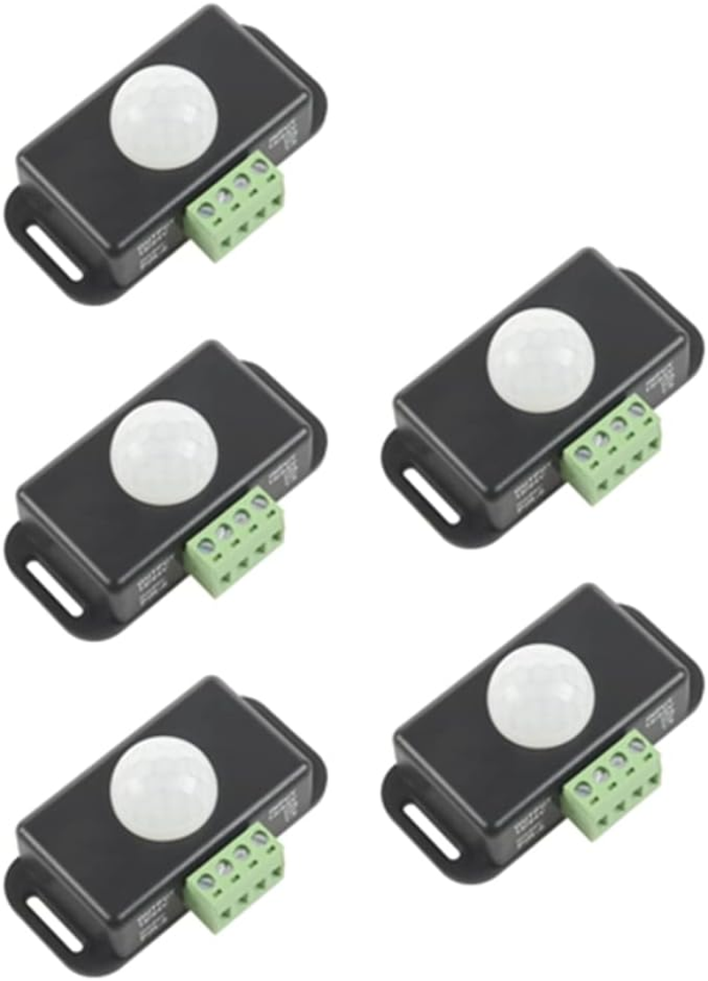 Elqater Automatic Sensor Switch IR Infrared Detector Light Switch Module DC 12 24V 8A for LED Strip image number 1