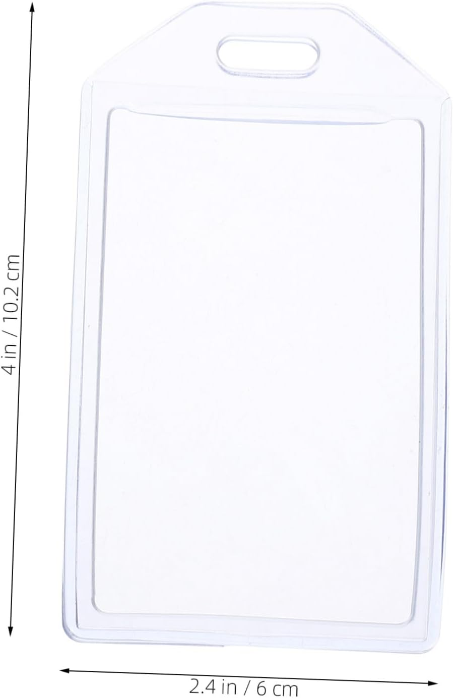 EXAOMBLE 10 Pcs PVC Luggage Tag Holders with High Transparency for Travel Suitcases Badge Id Card Sleeves for Women Men Flexible Protective Labels for Backpacks and Handbags image number 2