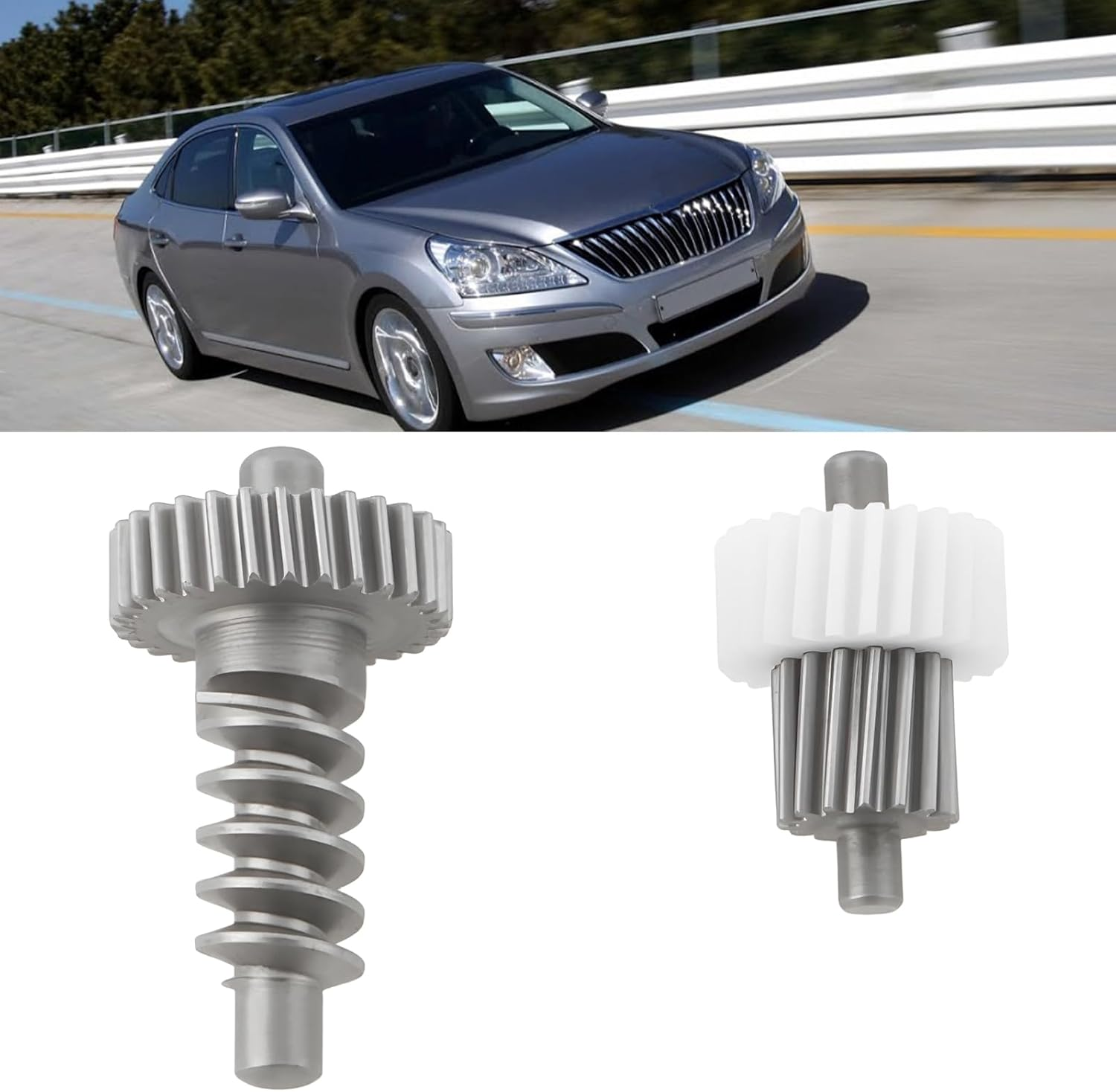 2Pcs Power Folding Side Mirror Motor Gear Compatible with Hyundai Equus 2009-2015 image number 4