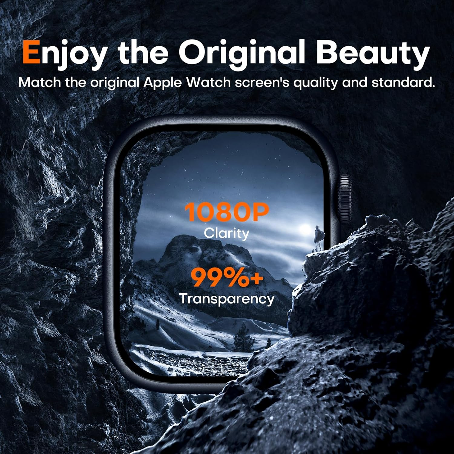 Lϟk 8 Pack TPU Screen Protector for Apple Watch Series 9 8 7 41Mm - Self-Healing anti Scratch 0 Bubble HD Touch Sensitive Upgrade Flexible Film for Iwatch S9 41Mm image number 2