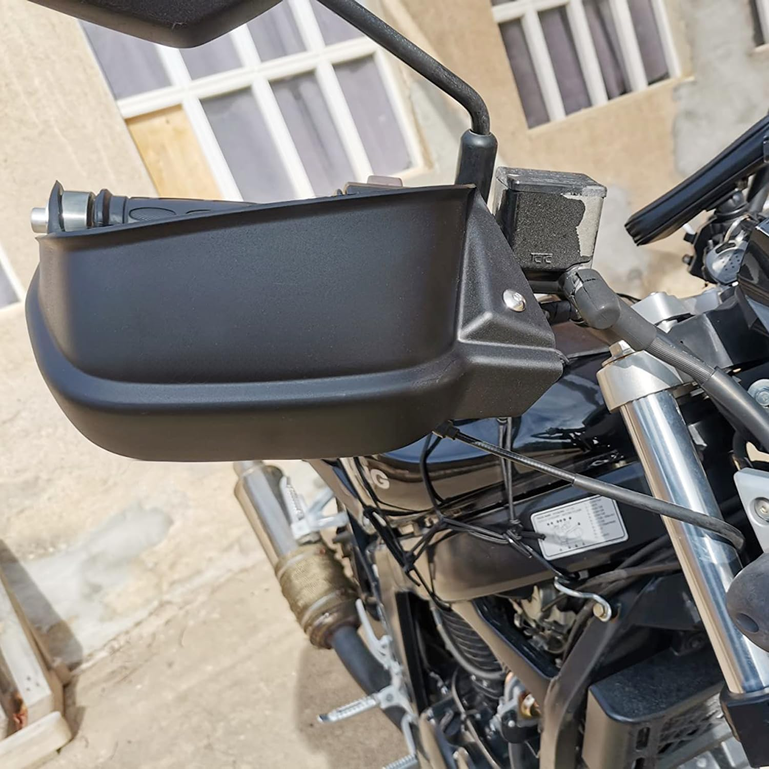 Lorababer Motorcycle Motorbike Handle Bar Hand Guard Handguard Protector Brake Clutch Protector Wind Shield Deflector for 2013-2022 Honda CB500X CB 500 X 2014 2015 2016 2017 2018 2019 2020 2021 image number 1