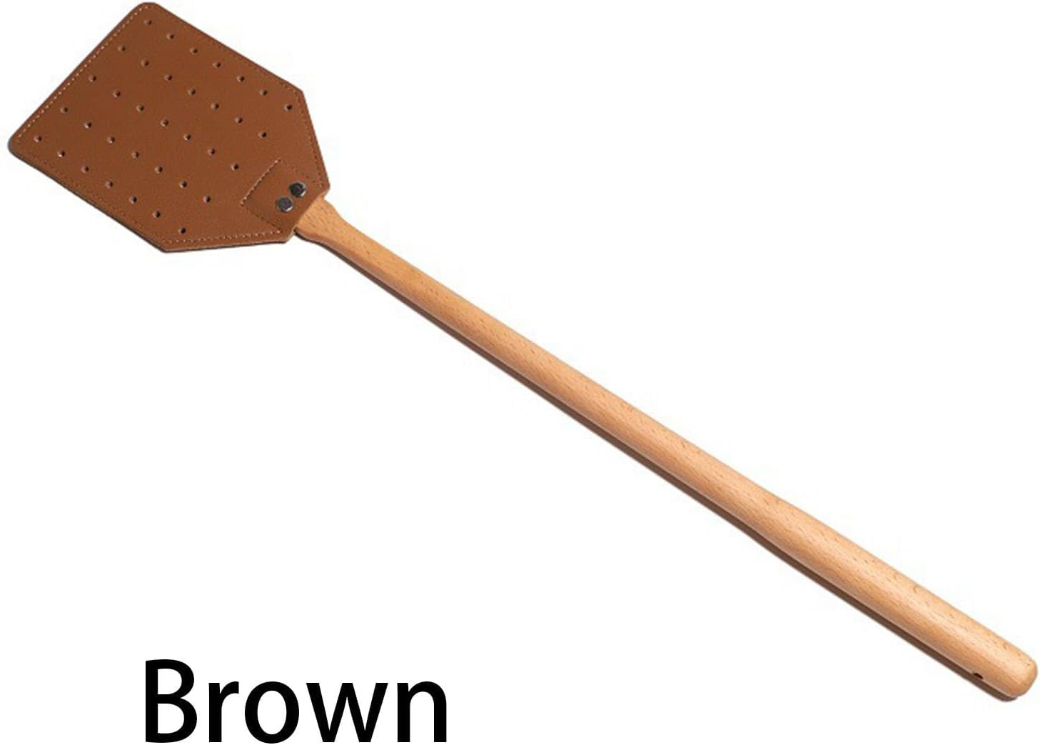 Heavy Duty Leather Fly Swatter - Portable Fly Swatters Leather Flyswatter - Ergonomic Manual Swatter with Comfortable Grip for Home Garden Terrace Kitchen image number 5