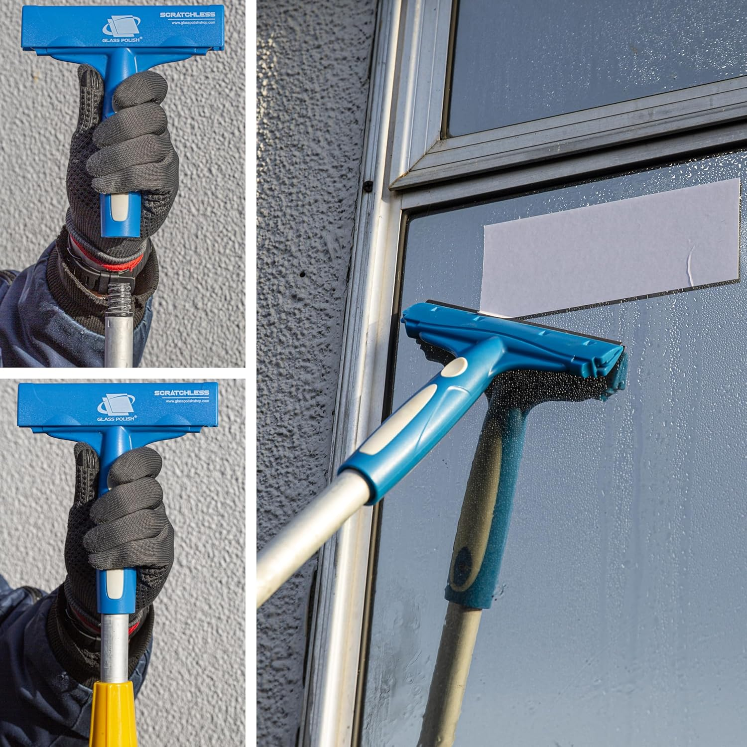 GLASS POLISH 150Mm Scraper with Double-Edged Stainless Steel Blade, Professional SCRATCHLESS Glass Scraper for Windows, Tiles, Floors, Stove Tops, and Any Hard Smooth Surfaces image number 5